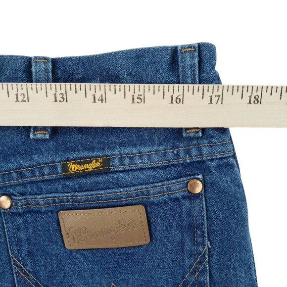 Wrangler Jeans Men's 34x32 Blue Denim Boot Cut Cowboy Western Ranch Work 936PWD - Picture 5 of 8